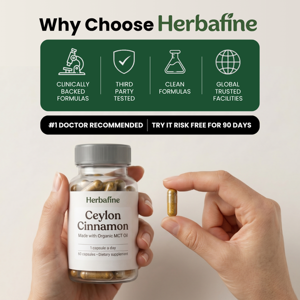 HERBAFINE™ — Ceylon Cinnamon 7200 mg equivalent met MCT-olie